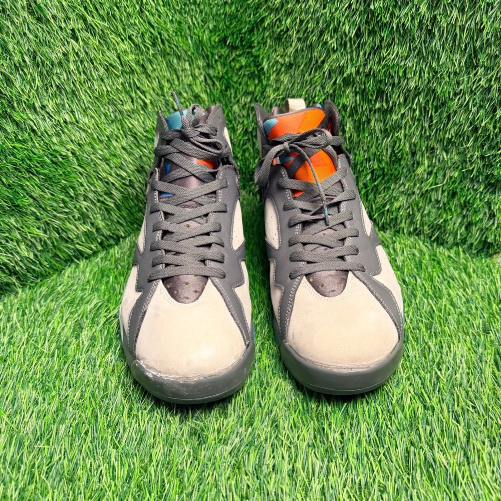 Air Jordan 7 Retro Barcelona Days Dark Grey Wolf Grey 304775-016 Mens Size 12 - Picture 3 of 9